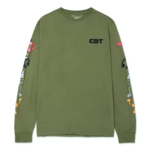 CAT KIDULT L/S GRAPHIC TEE